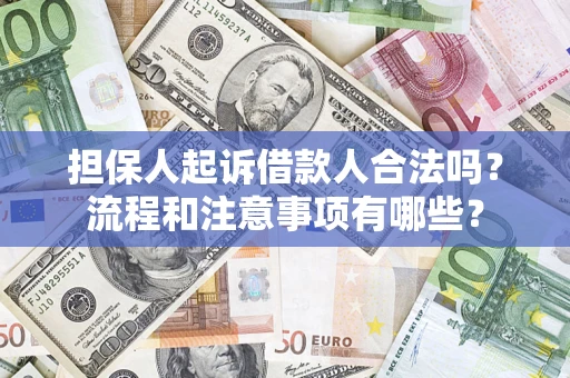 济南担保人起诉借款人合法吗？流程和注意事项有哪些？