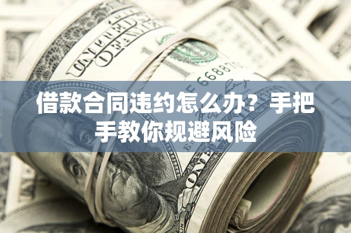 济南借款合同违约怎么办？手把手教你规避风险