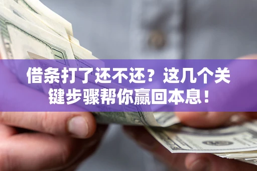 济南借条打了还不还？这几个关键步骤帮你赢回本息！
