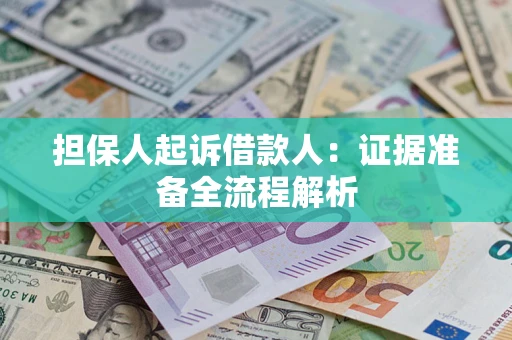 济南担保人起诉借款人：证据准备全流程解析