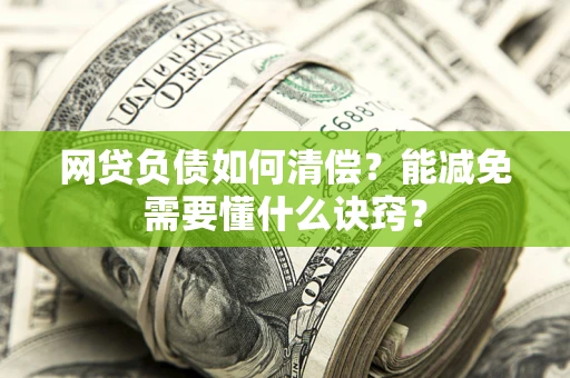 济南网贷负债如何清偿？能减免需要懂什么诀窍？