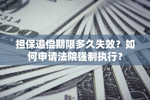济南担保追偿期限多久失效？如何申请法院强制执行？