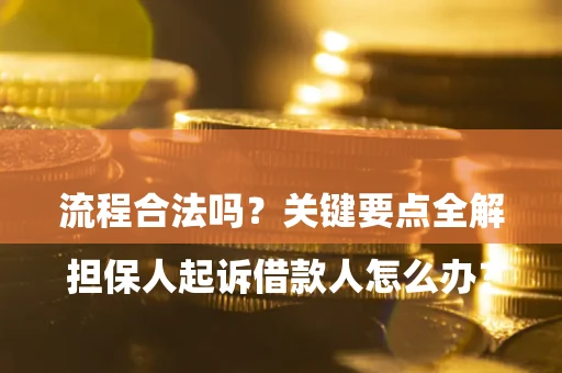 济南

担保人起诉借款人怎么办？流程合法吗？关键要点全解析